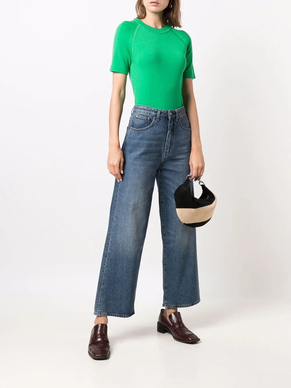 Short-Sleeve Cashmere Top