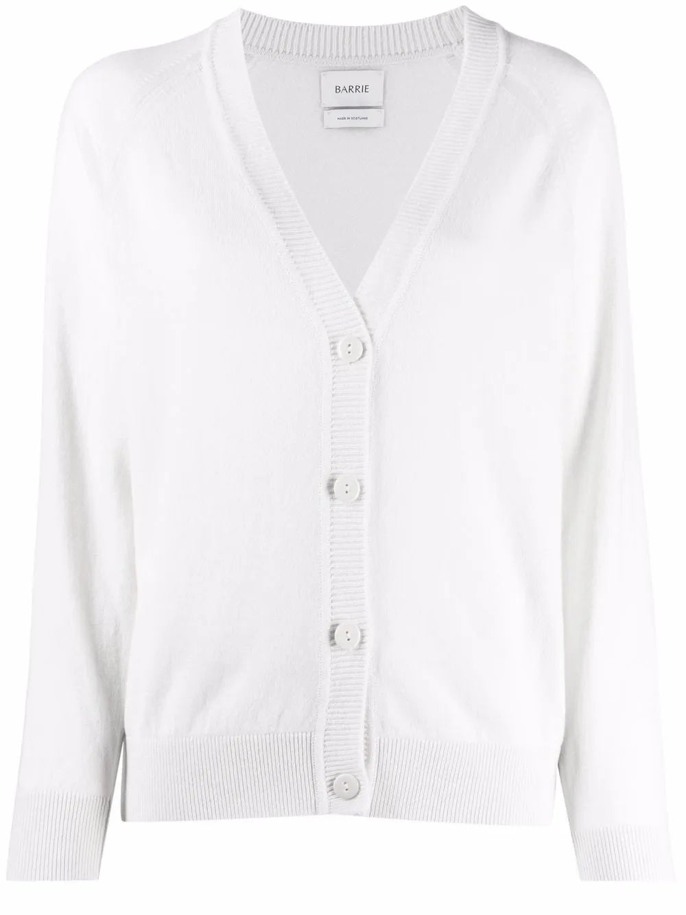 Rib-Trimmed Cashmere Cardigan