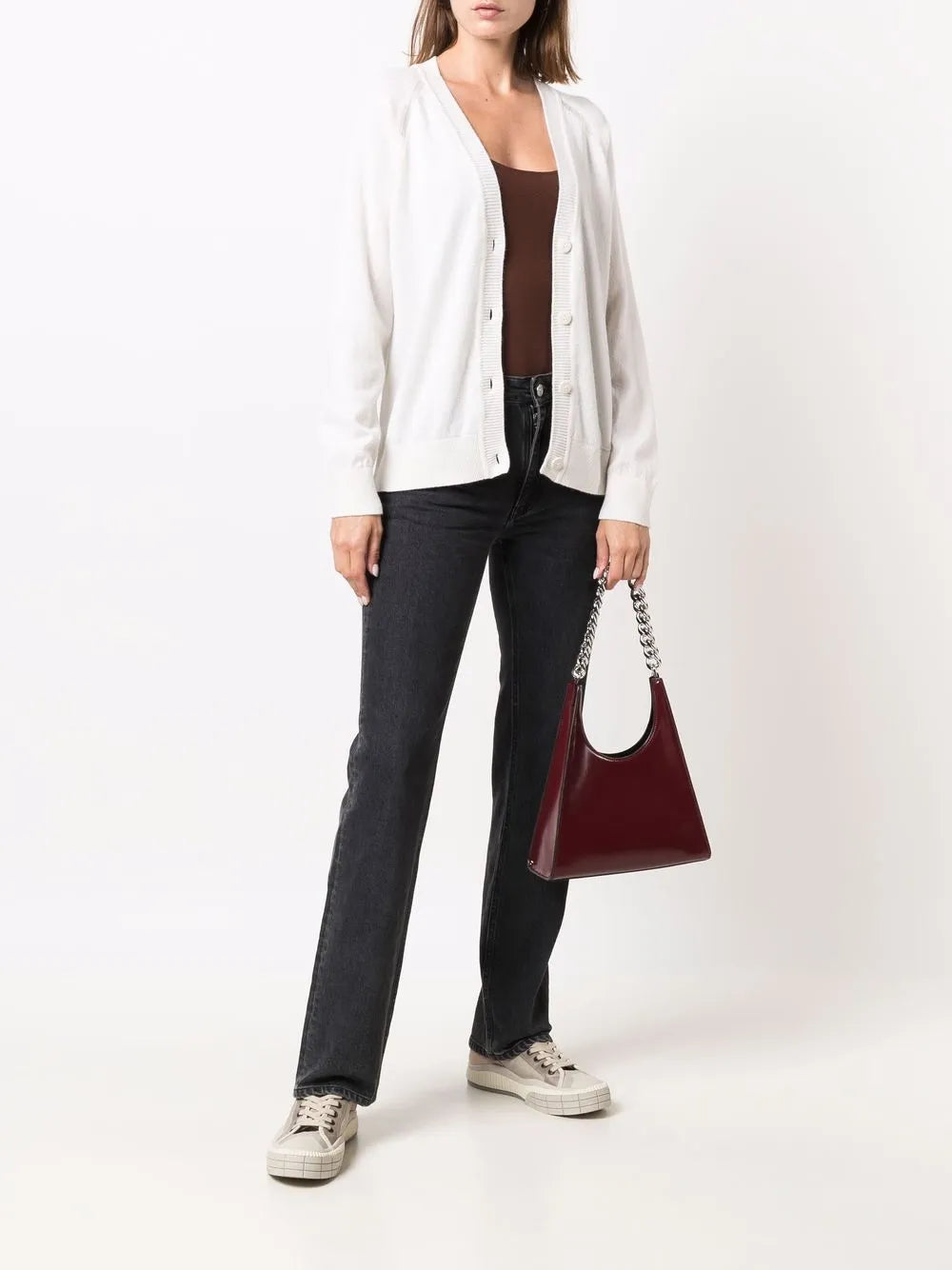 Rib-Trimmed Cashmere Cardigan