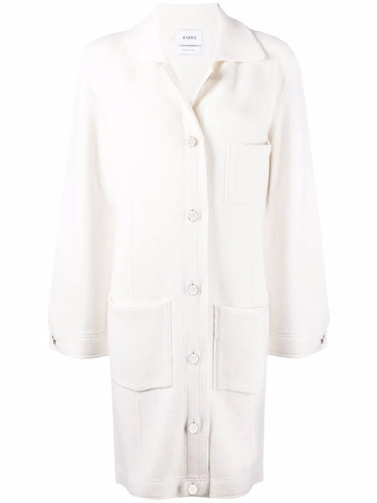 Single-Breasted Cashmere-Cotton Blend Coat