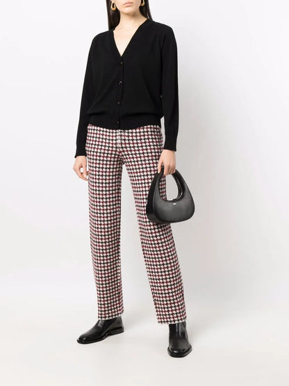 Rib-Trimmed Cashmere Cardigan