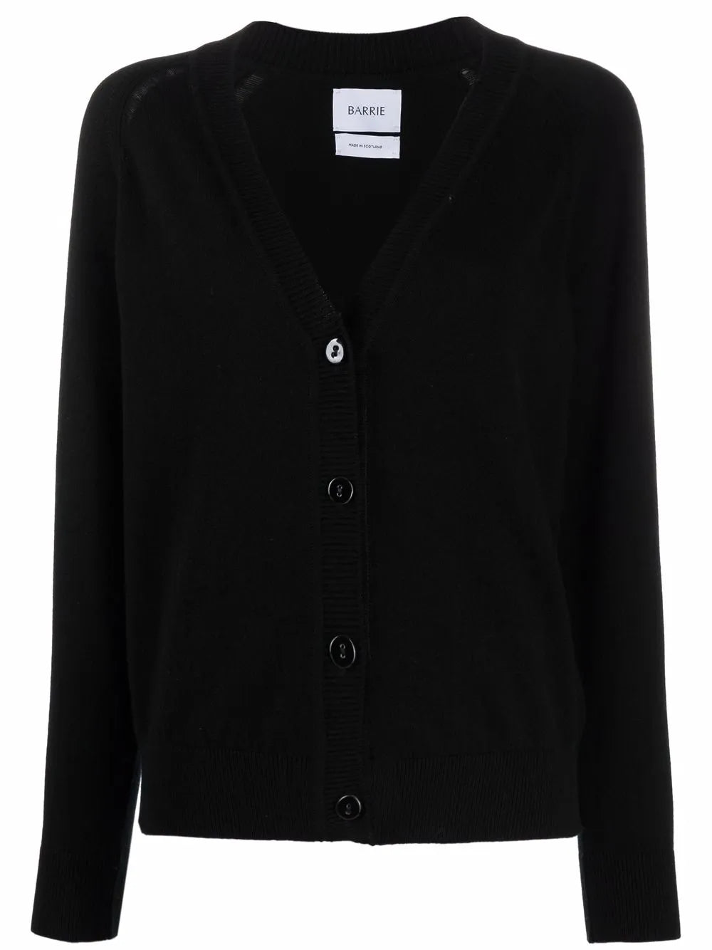 Rib-Trimmed Cashmere Cardigan