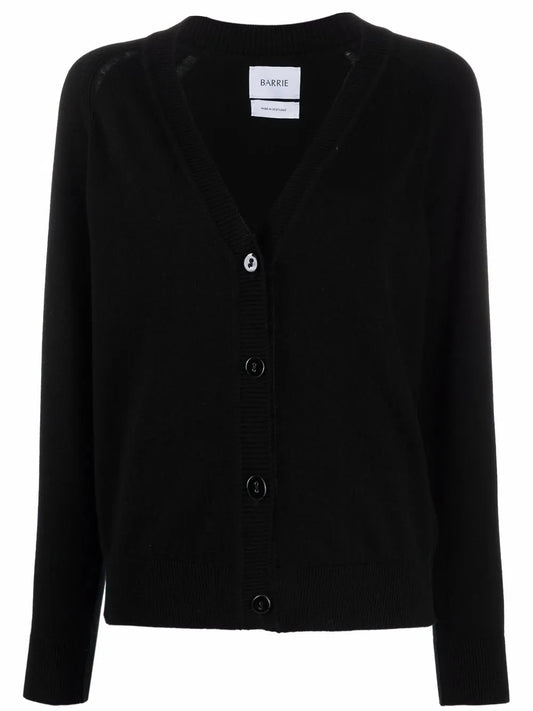 Rib-Trimmed Cashmere Cardigan