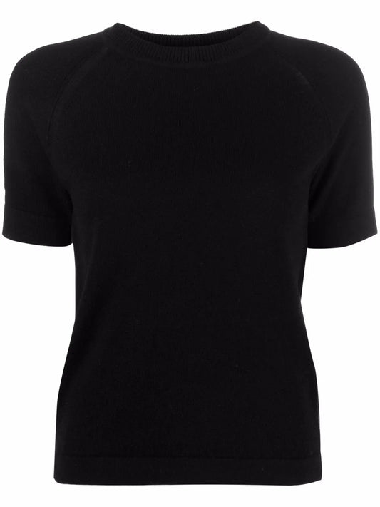 Short-Sleeve Cashmere Top