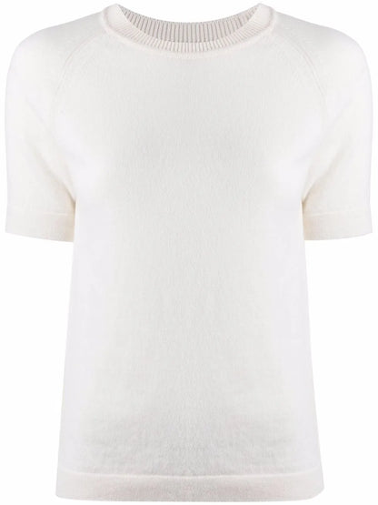Short-Sleeve Cashmere Top