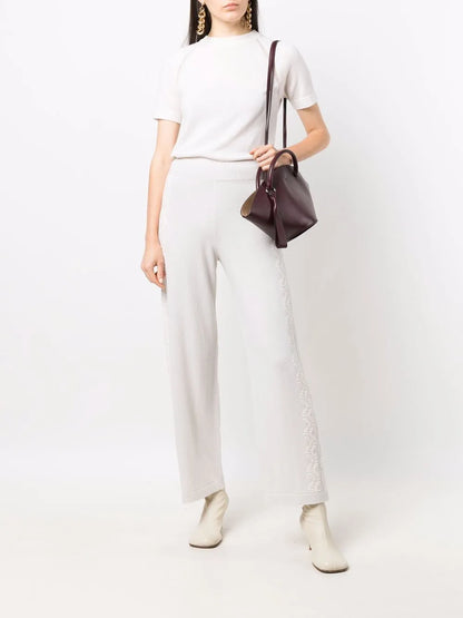 Short-Sleeve Cashmere Top