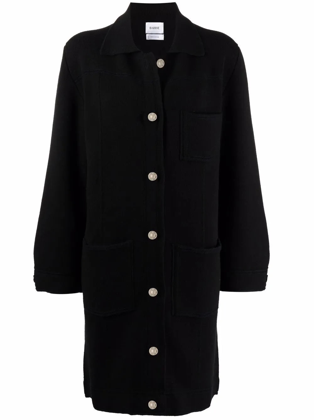 Single-Breasted Cashmere-Cotton Blend Coat
