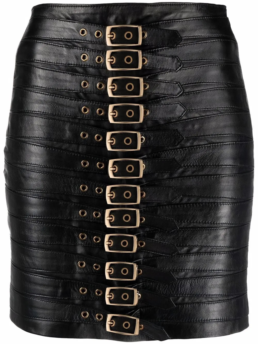 Buckle-Detail Mini Skirt
