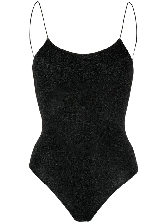 Open-Back Lurex Swimsuit