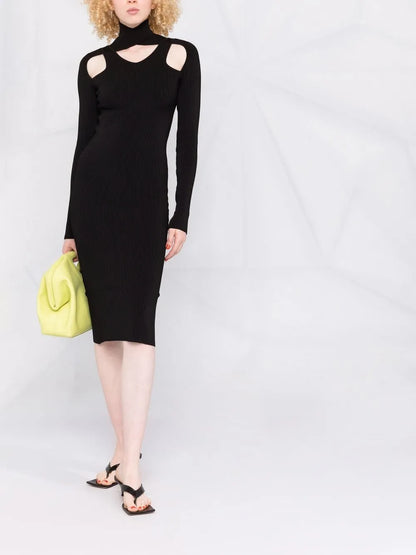Cut-Out Midi Dress