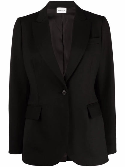 Single-Breasted Tailored Blazer