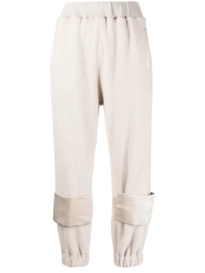 Textured Panel-Detail Track Pants