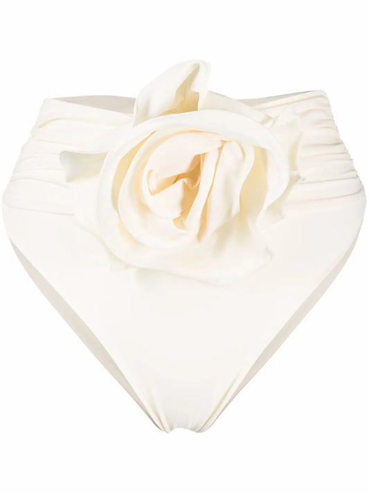 Floral-Appliqué Bikini Bottoms