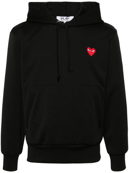 Heart-Print Pullover Hoodie