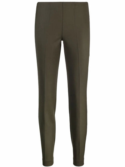 Mid-Rise Tapered Virgin Wool Trousers