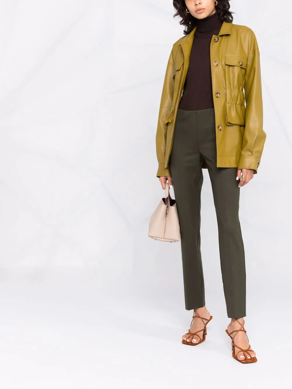 Mid-Rise Tapered Virgin Wool Trousers