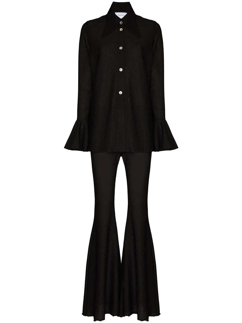 Cosmos Lurex-Detailing Pajama Set