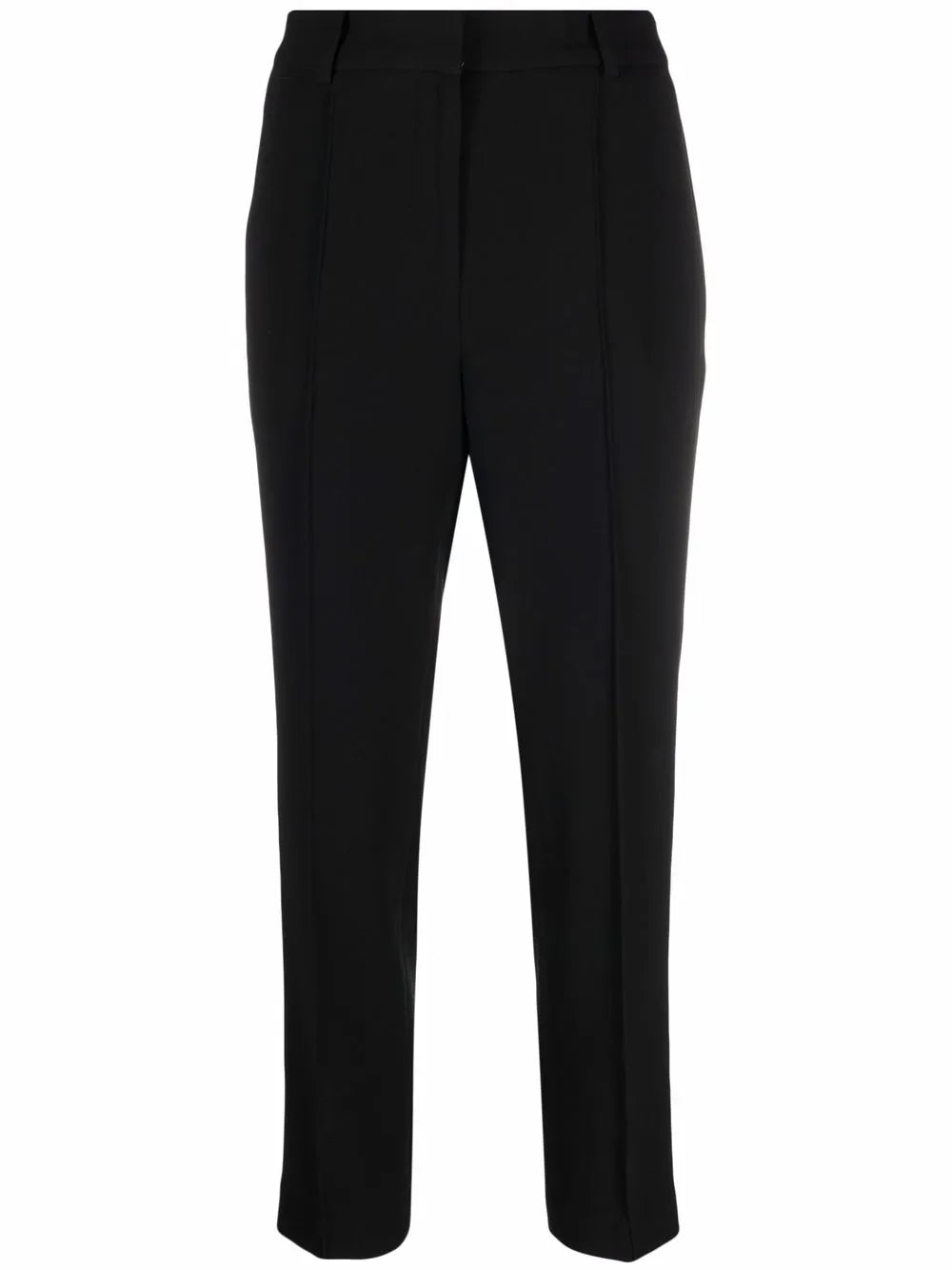 Cropped Crepe Trousers