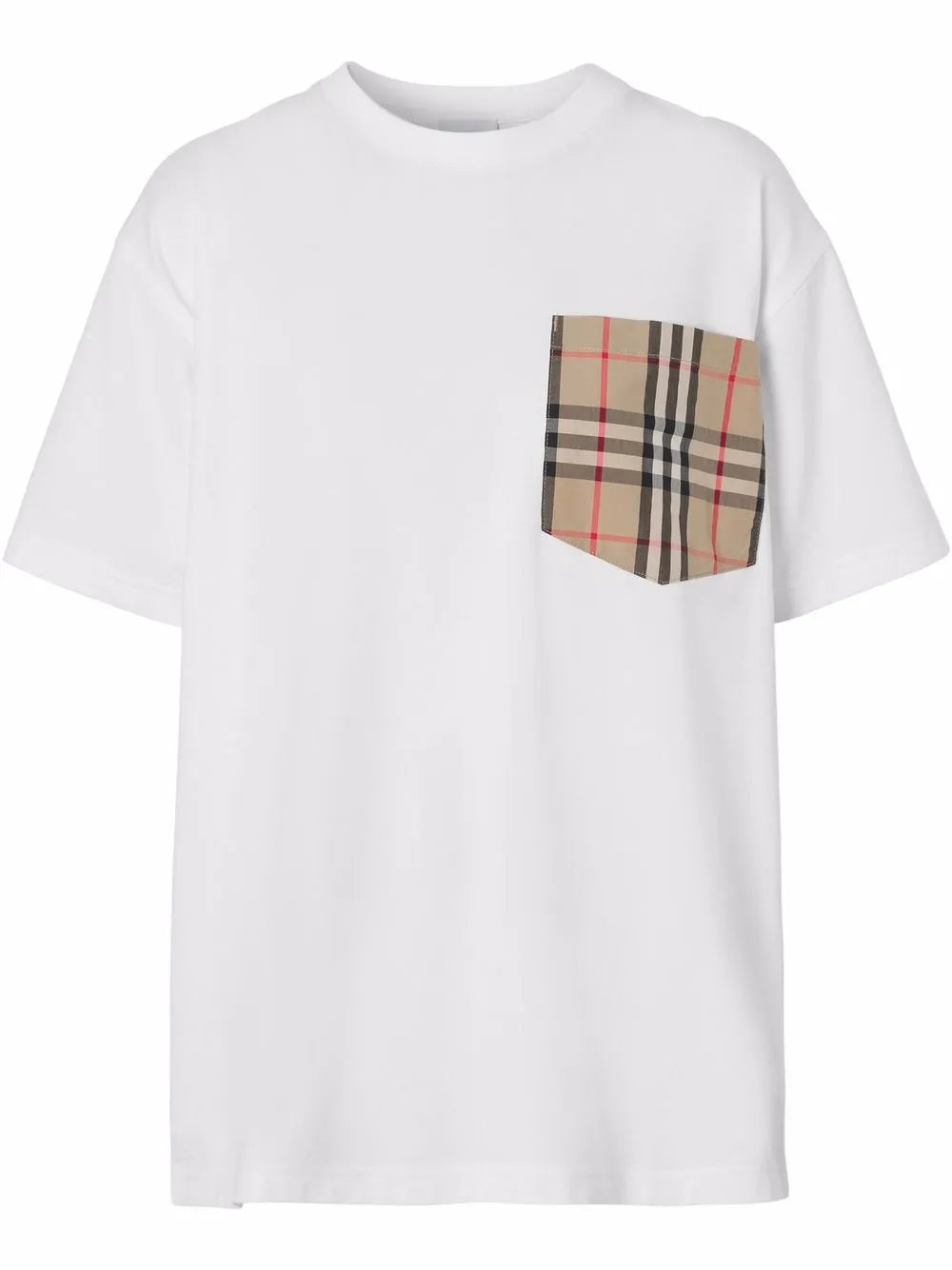 Vintage Check Pocket Cotton T-Shirt