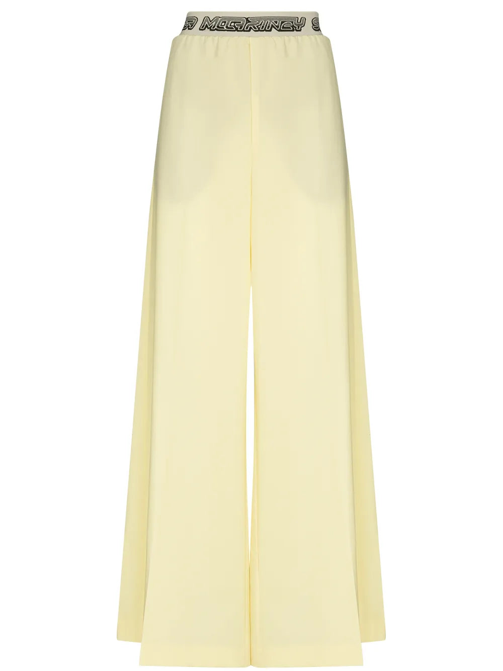 Logo-Waistband Palazzo Trousers