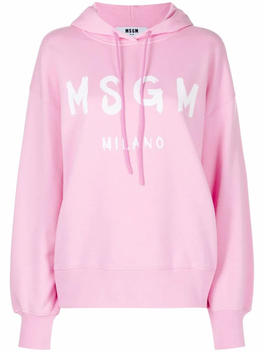 Logo-Print Cotton Hoodie