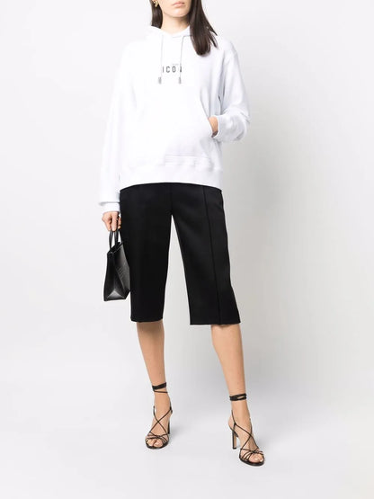 Logo-Print Long-Sleeved Hoodie