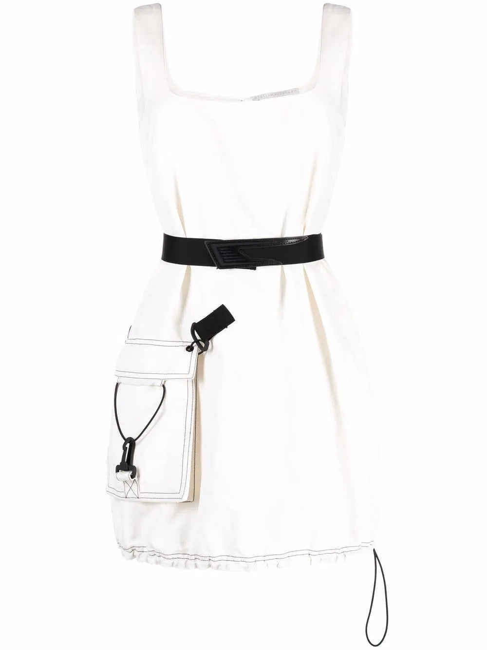 Sleeveless Belted Dress