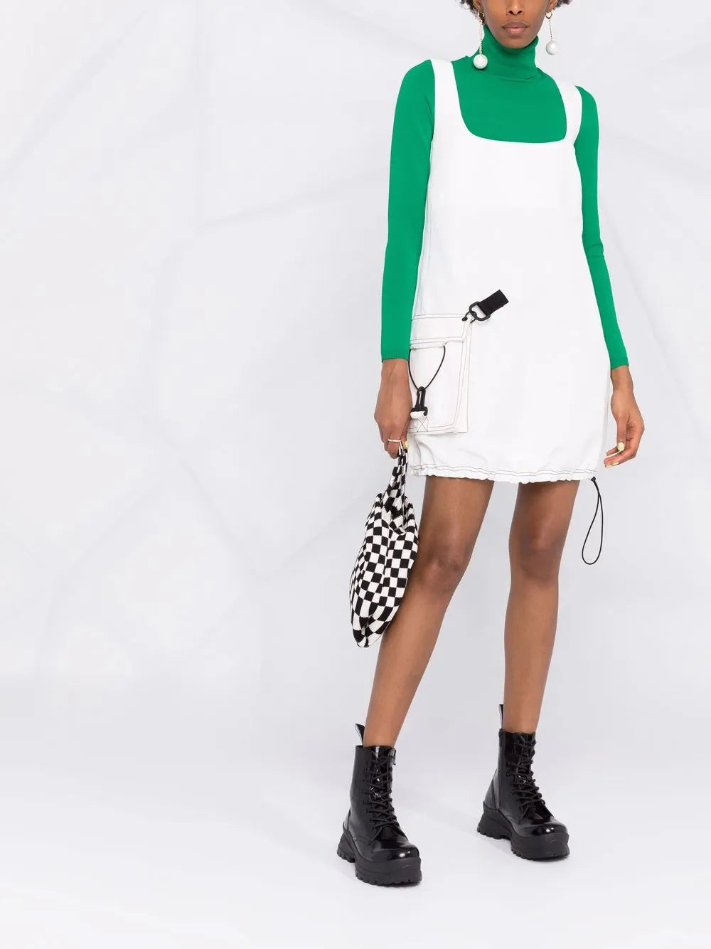 Sleeveless Belted Dress