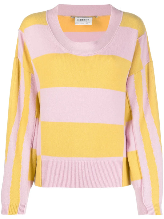 Stripe-Print Jumper