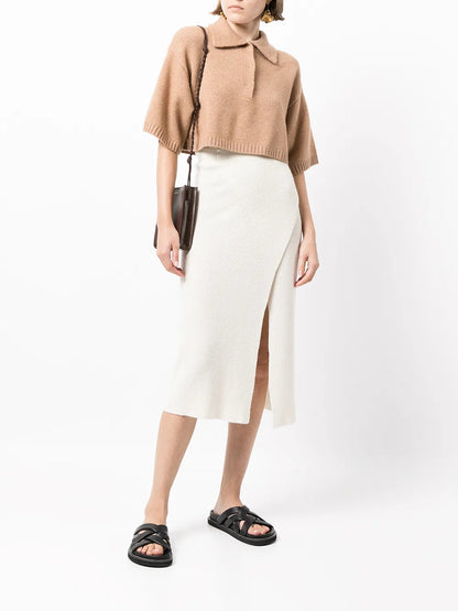 Demi Cropped Knitted Shirt