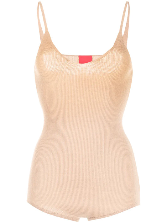 Joni Fine-Knit Cashmere Bodysuit