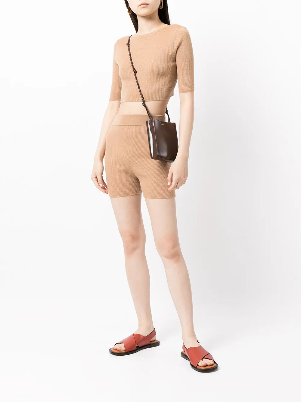 Liza Scoop-Back Cropped Top