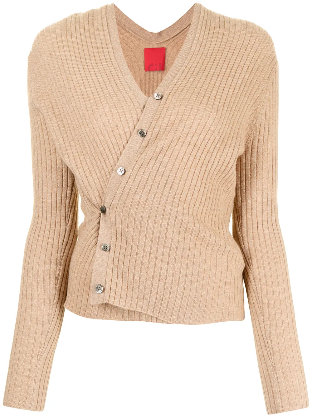 Inez Ribbed-Knit Cropped Cardigan