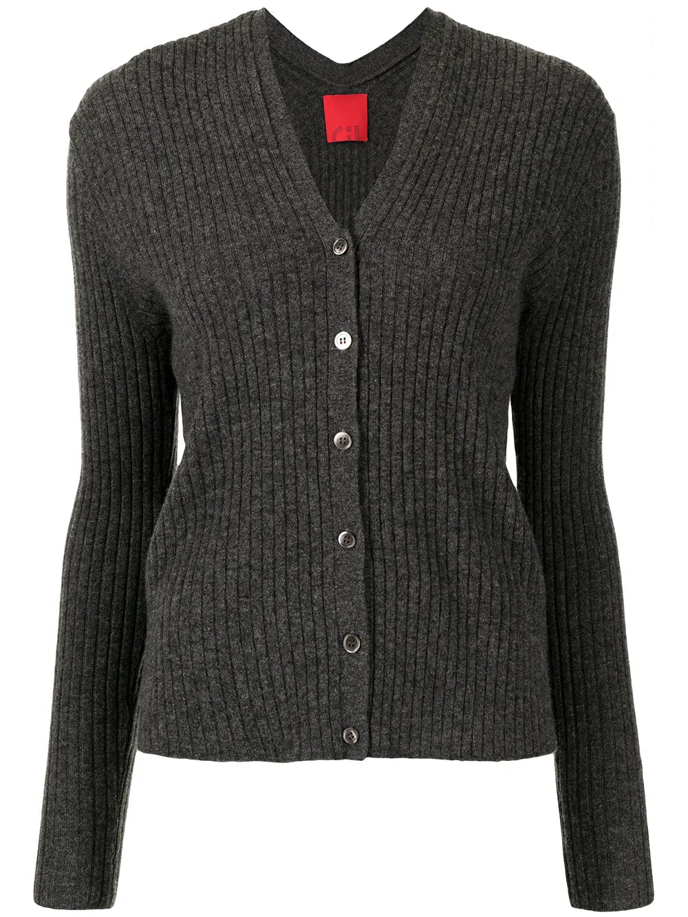 Inez Ribbed-Knit Cropped Cardigan