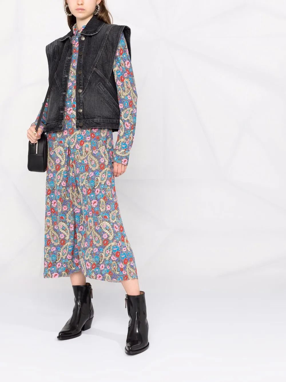 Panelled Denim Waistcoat