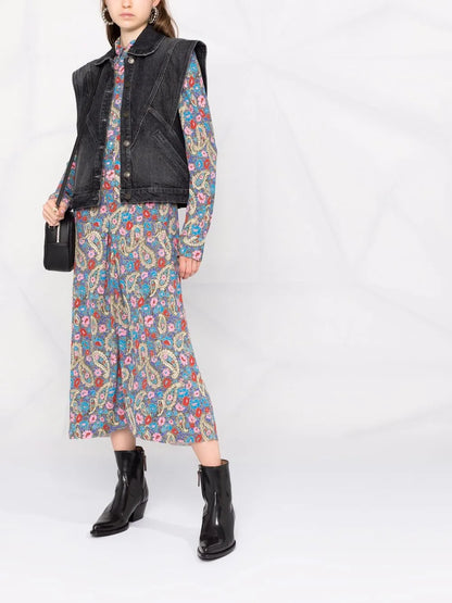 Panelled Denim Waistcoat