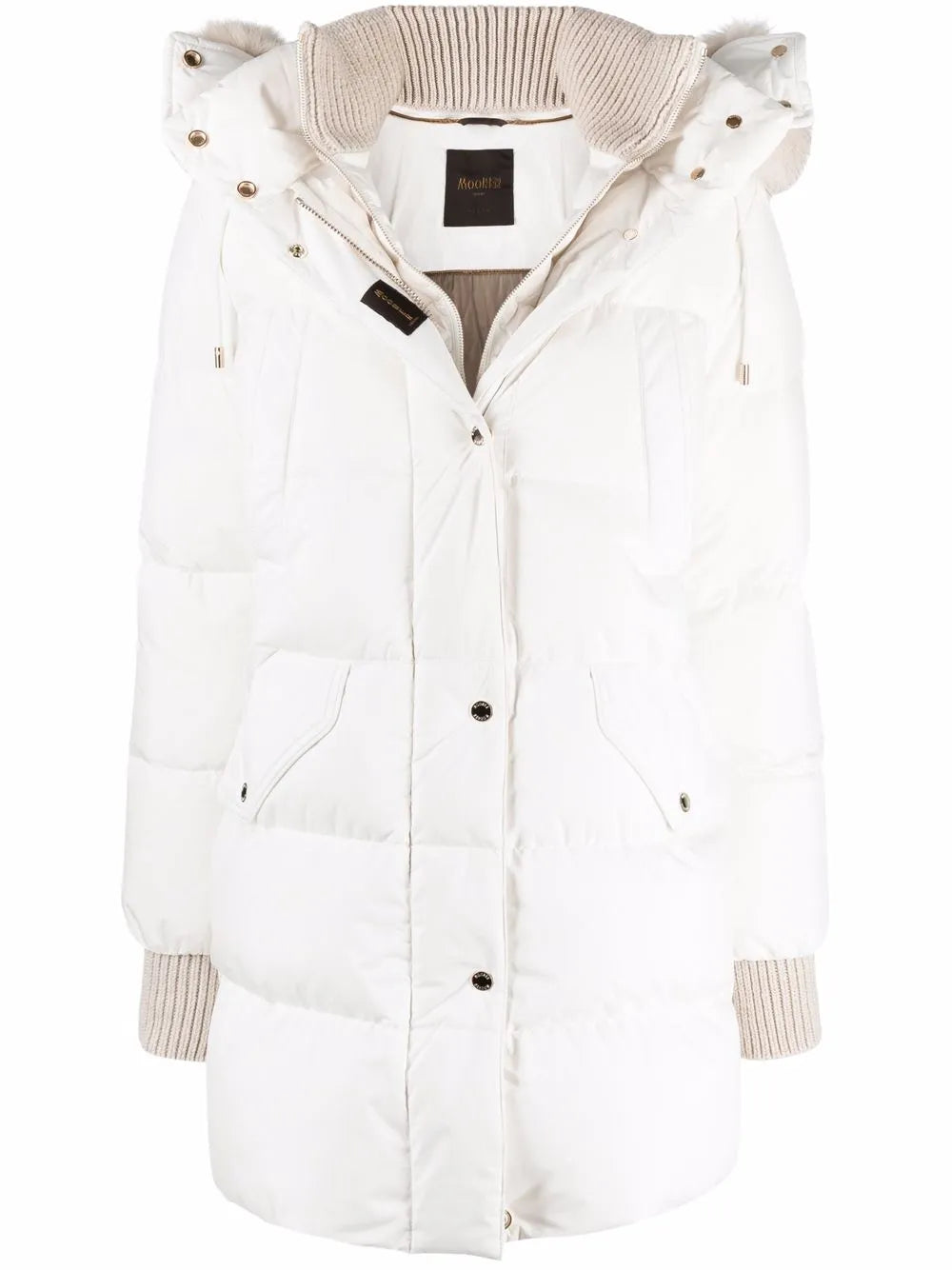 Quilted Hooded Down Coat