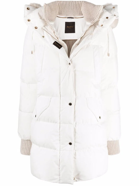Quilted Hooded Down Coat