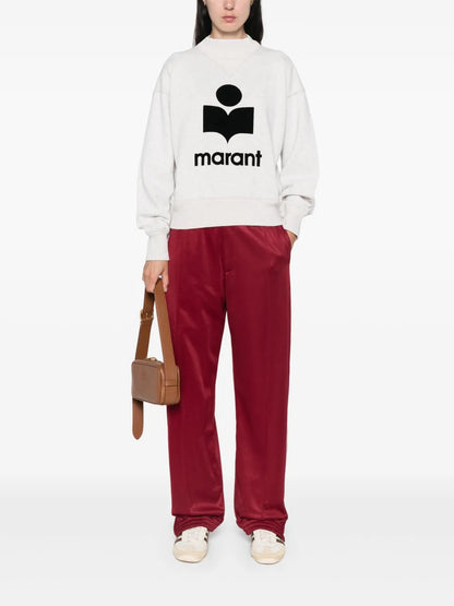 Moby Flocked-Logo Sweatshirt
