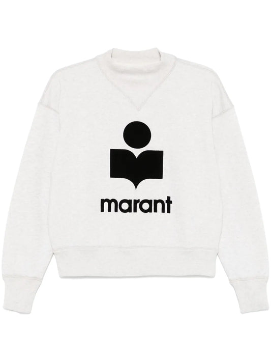 Moby Flocked-Logo Sweatshirt