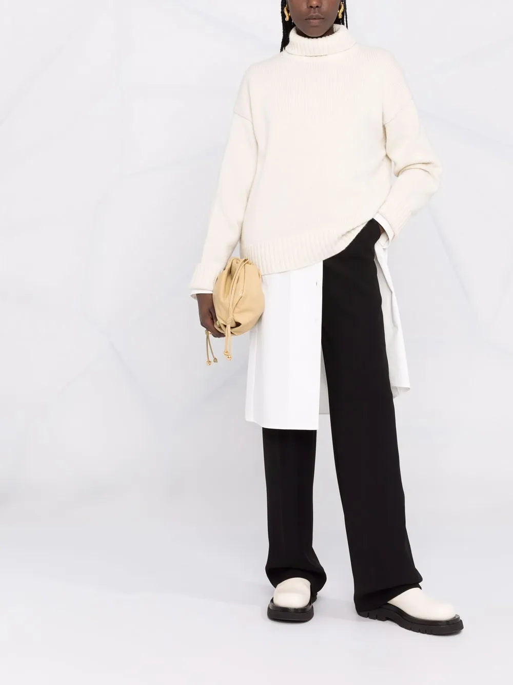 Roll Neck Knitted Jumper