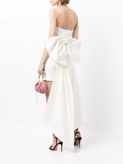 Daphne Bow-Detail Mini Dress