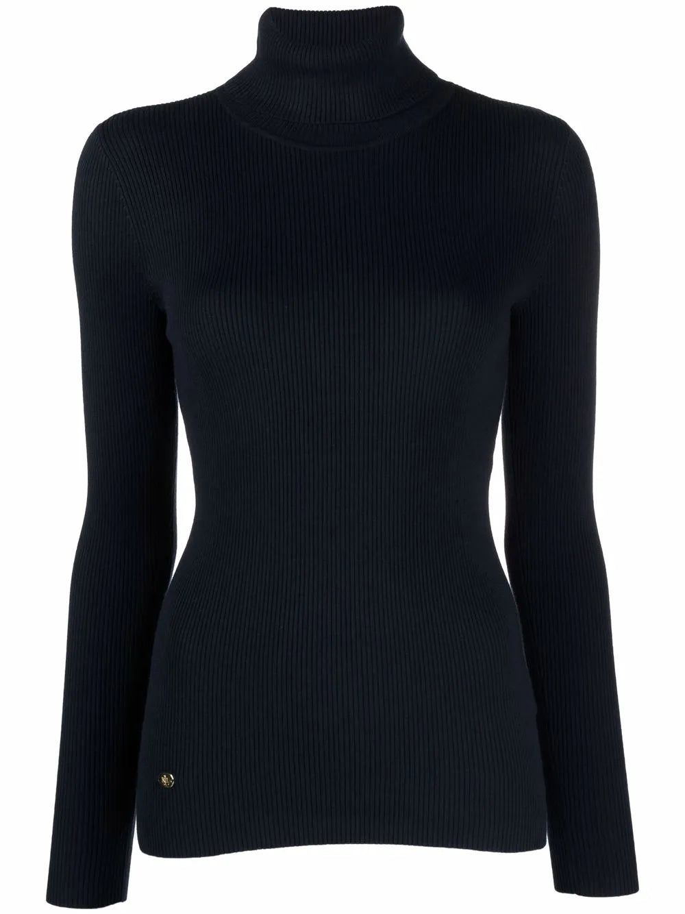 Logo-Plaque Roll-Neck Jumper