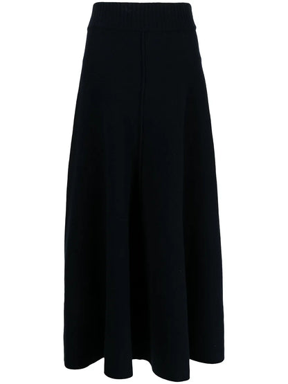 Fine-Knit Midi Skirt