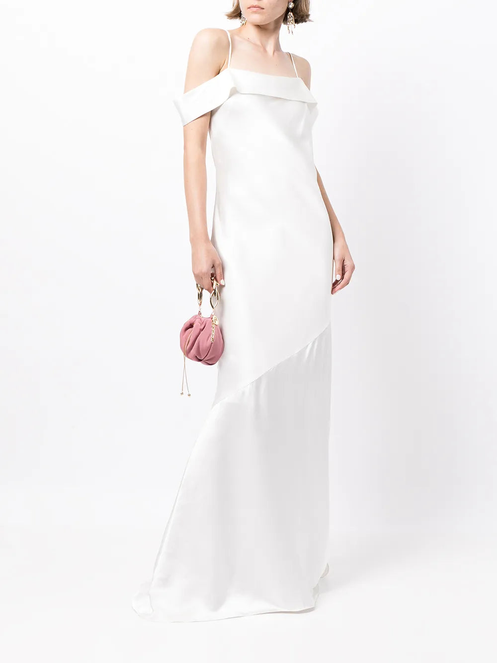 Olivia Off-Shoulder Slip Gown