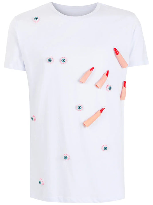 Appliqué-Detail Cotton T-Shirt