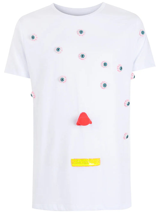 Appliqué-Detail Cotton T-Shirt