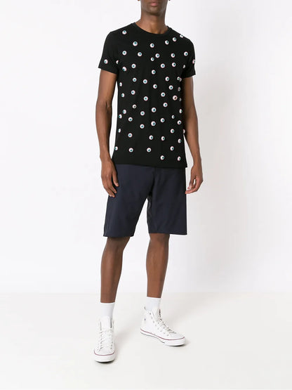 Eyes-Print Cotton T-Shirt