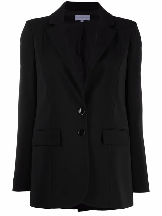 Notched-Lapels Single-Breasted Blazer