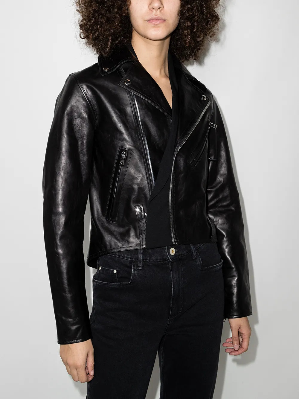 Saige Leather Biker Jacket